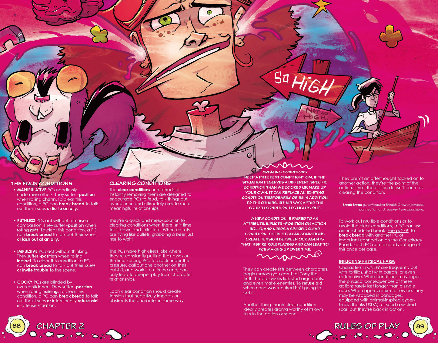 CHEW Limited Edition Slipcase Set (CHEW Holographic Cover RPG Book + CHEWniverse Holographic Cover RPG Book + Deluxe Slipcase + PDF)