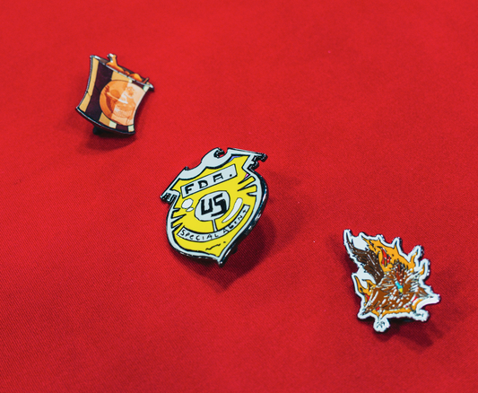 CHEW Enamel Pin (FDA Badge, POYO, or Chicken Bucket)
