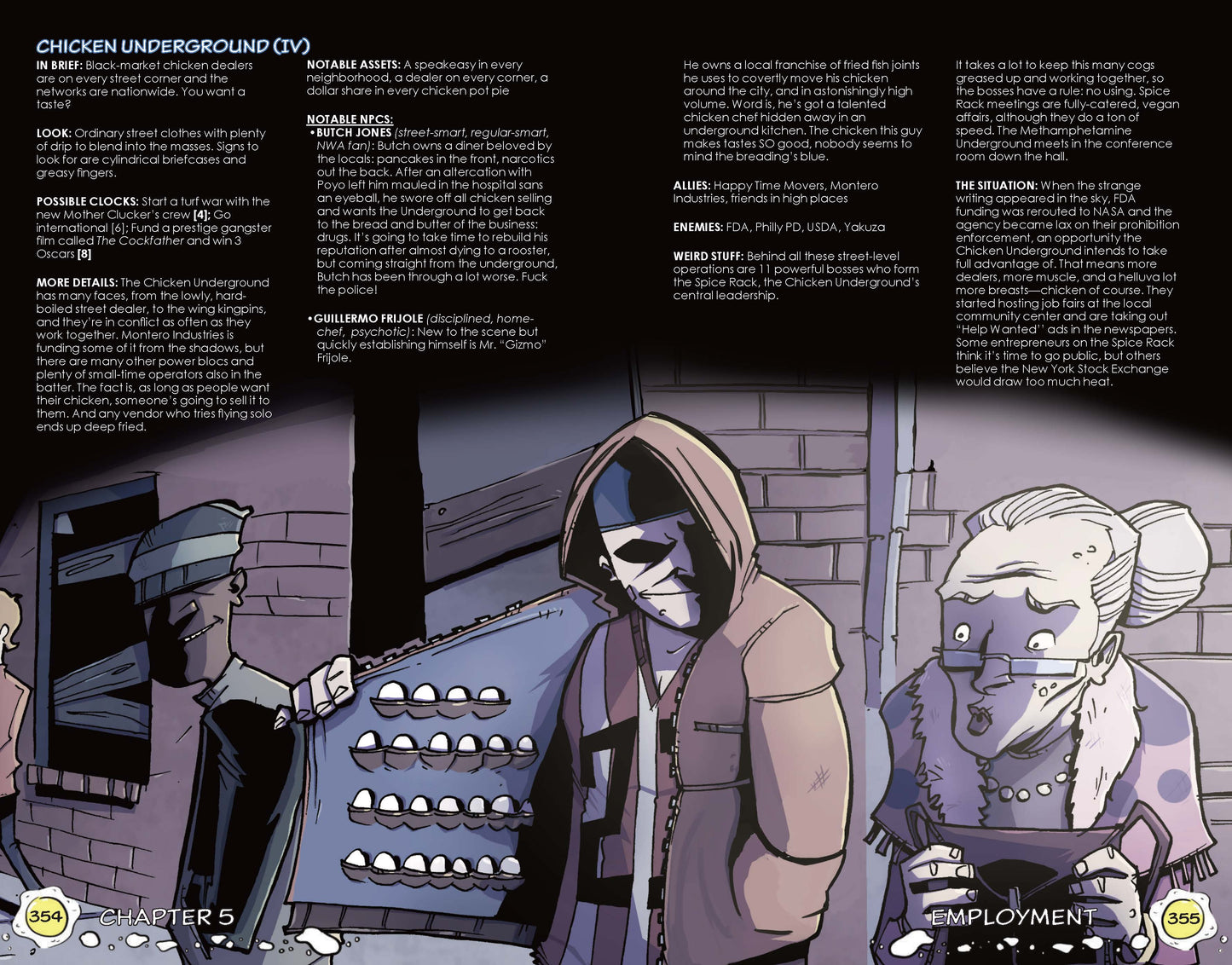 CHEW Limited Edition Slipcase Set (CHEW Holographic Cover RPG Book + CHEWniverse Holographic Cover RPG Book + Deluxe Slipcase + PDF)