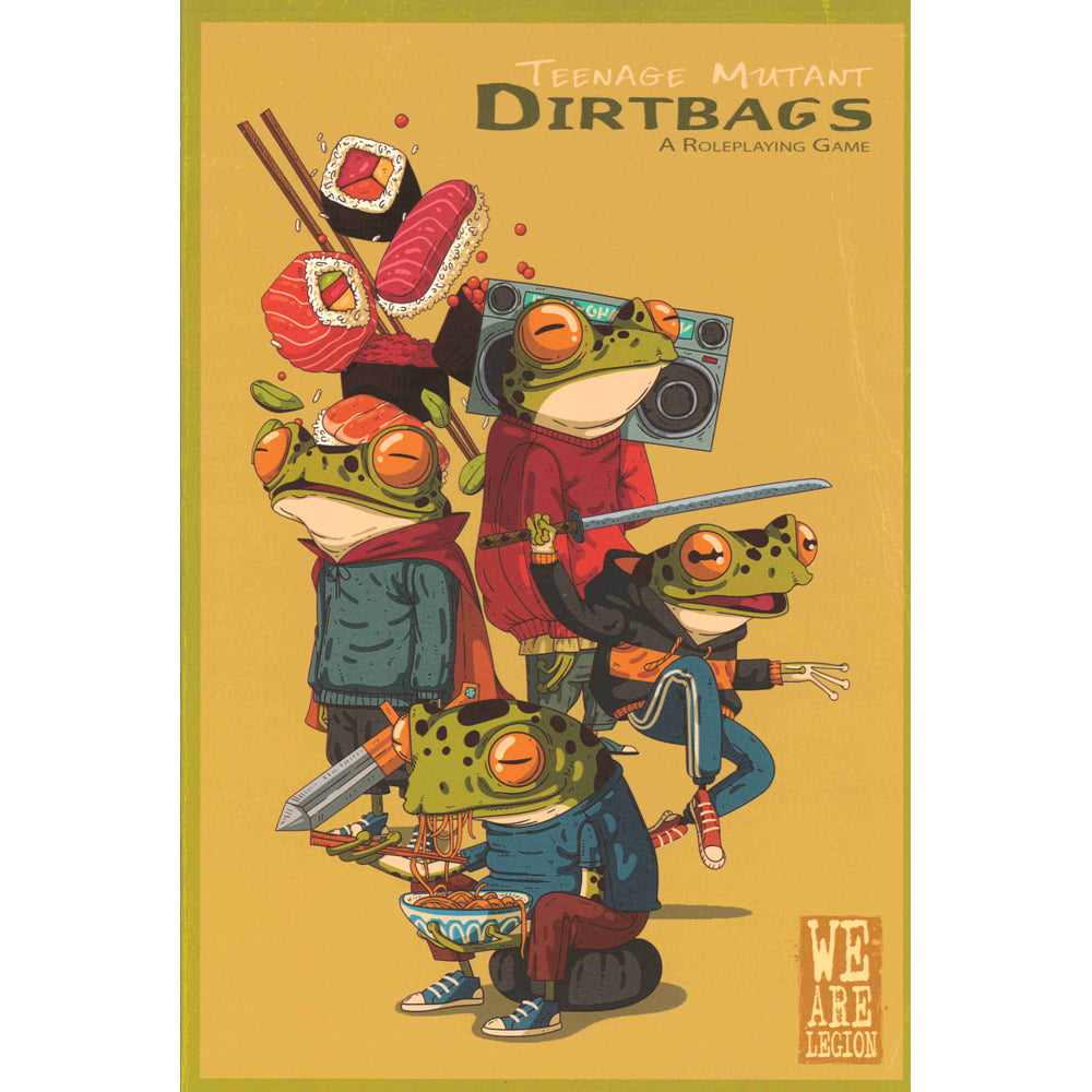 Teenage Mutant Dirtbags (RPG Book + PDF)