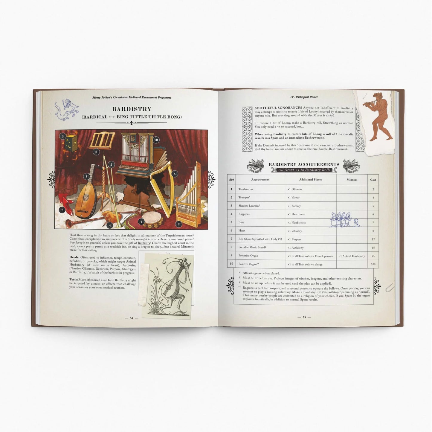 Monty Python's Cocurricular Mediaeval Reenactment Programme (RPG Book + PDF) Hardcover