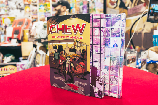 CHEW Limited Edition Slipcase Set (CHEW Holographic Cover RPG Book + CHEWniverse Holographic Cover RPG Book + Deluxe Slipcase + PDF)