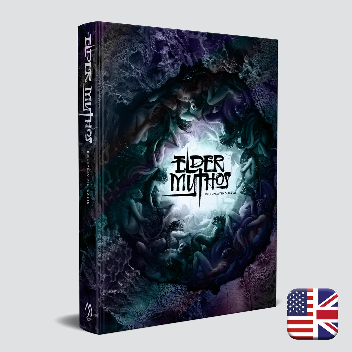 Elder Mythos cosmic horror RPG corebook cover — Lovecraftian tabletop game