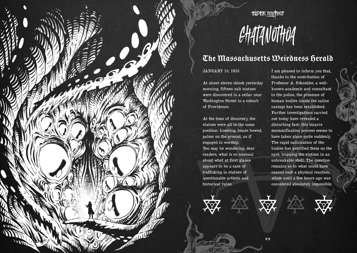 Elder Mythos Corebook — cosmic horror TTRPG rulebook, product photo 8