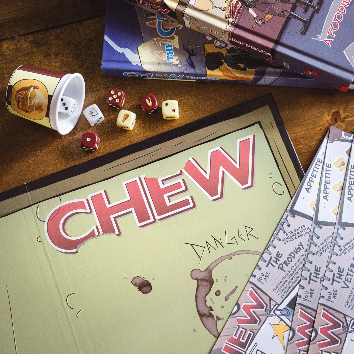 CHEW: Mother Cluckin' Bucket of Chicken Dice (RPG Supplement)