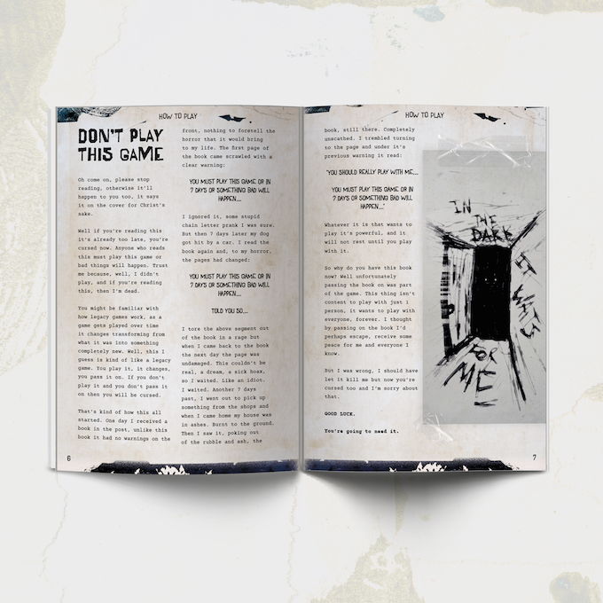 Don't Play This Game - Survival Rulebook (RPG Book + PDF) Solo Journaling