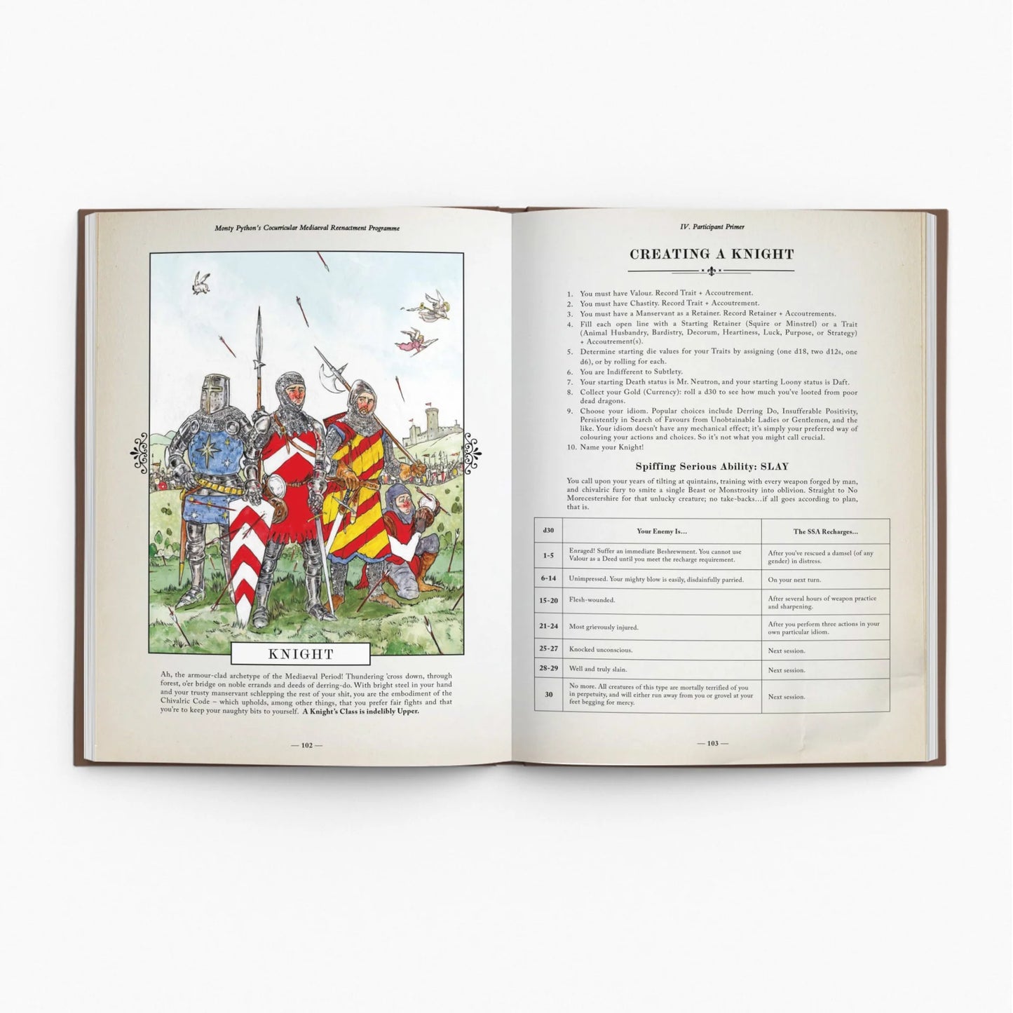 Monty Python's Cocurricular Mediaeval Reenactment Programme (RPG Book + PDF) Hardcover