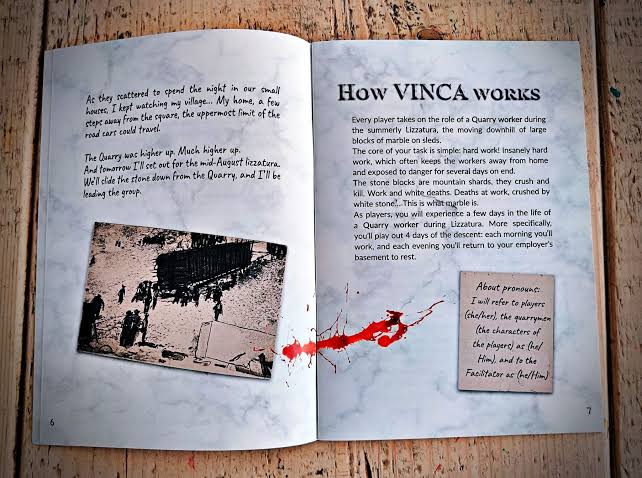 Vinca (RPG  Book + PDF)  Solo Journaling Zine